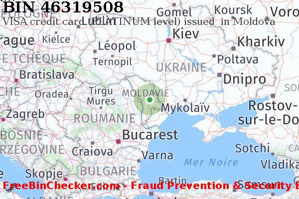 46319508 VISA credit Moldova MD BIN Liste 