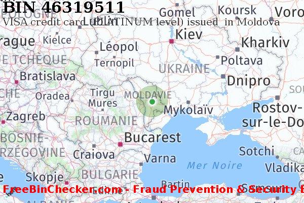 46319511 VISA credit Moldova MD BIN Liste 