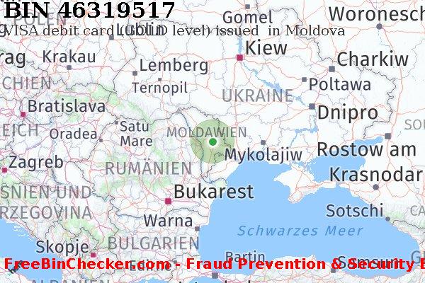 46319517 VISA debit Moldova MD BIN-Liste