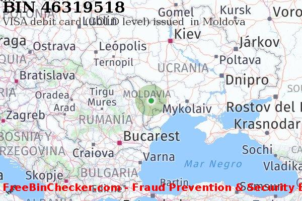 46319518 VISA debit Moldova MD Lista de BIN