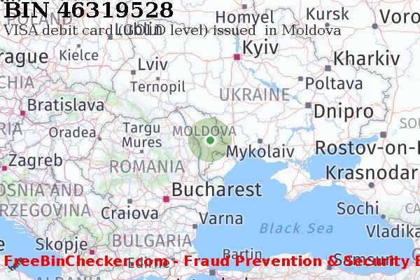 46319528 VISA debit Moldova MD बिन सूची