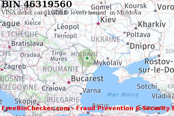 46319560 VISA debit Moldova MD BIN Liste 