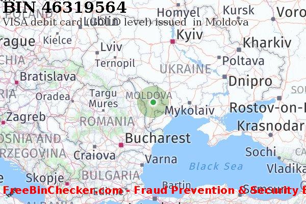 46319564 VISA debit Moldova MD बिन सूची