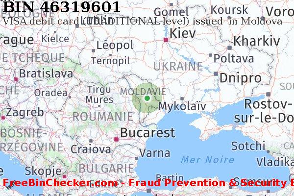46319601 VISA debit Moldova MD BIN Liste 