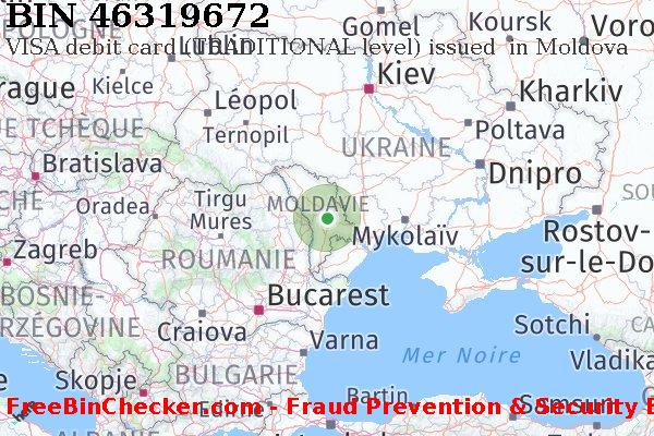 46319672 VISA debit Moldova MD BIN Liste 