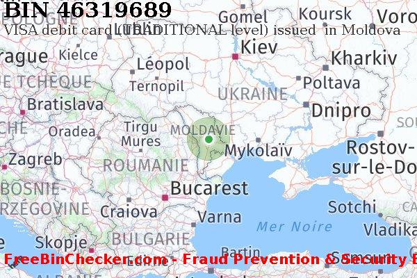 46319689 VISA debit Moldova MD BIN Liste 
