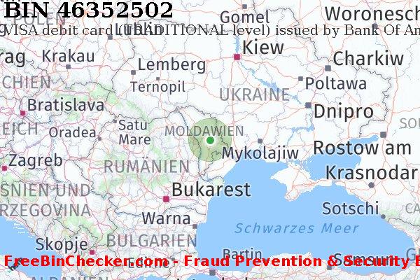 46352502 VISA debit Moldova MD BIN-Liste