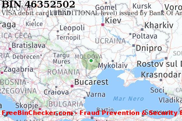 46352502 VISA debit Moldova MD Lista BIN