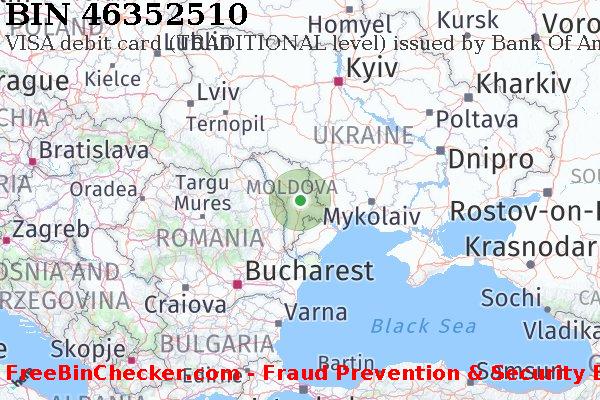 46352510 VISA debit Moldova MD BIN List