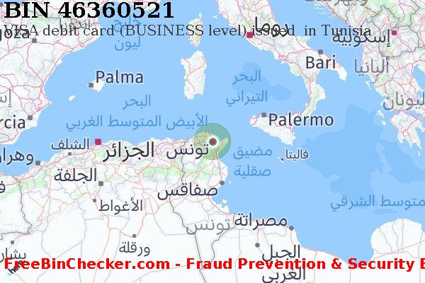 46360521 VISA debit Tunisia TN قائمة BIN