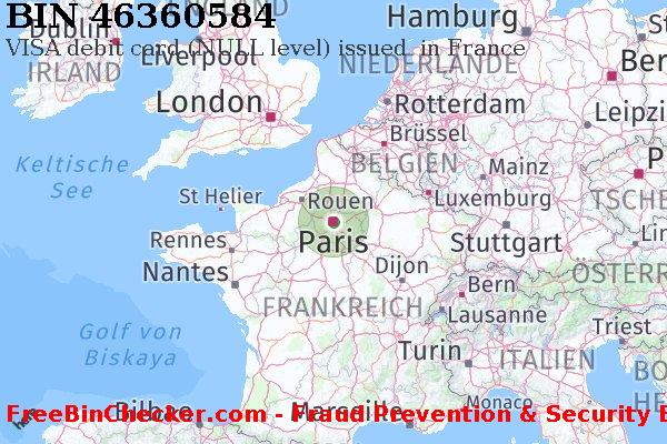 46360584 VISA debit France FR BIN-Liste