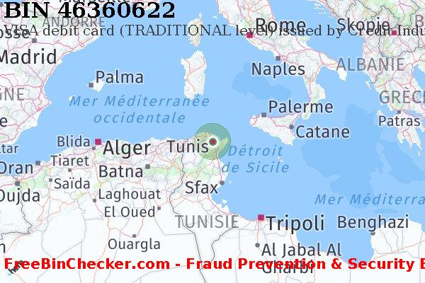 46360622 VISA debit Tunisia TN BIN Liste 