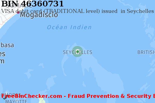 46360731 VISA debit Seychelles SC BIN Liste 