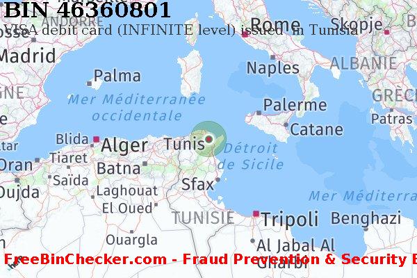 46360801 VISA debit Tunisia TN BIN Liste 