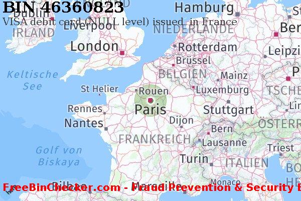 46360823 VISA debit France FR BIN-Liste