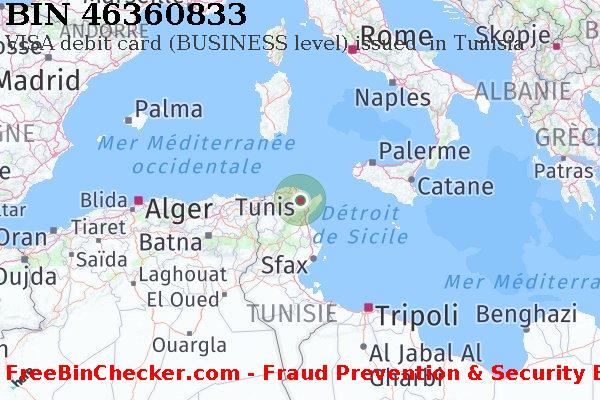 46360833 VISA debit Tunisia TN BIN Liste 