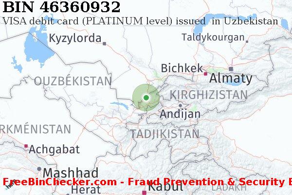 46360932 VISA debit Uzbekistan UZ BIN Liste 