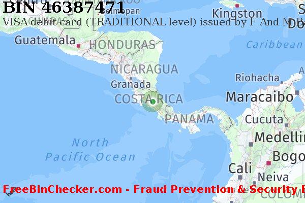 46387471 VISA debit Costa Rica CR বিন তালিকা