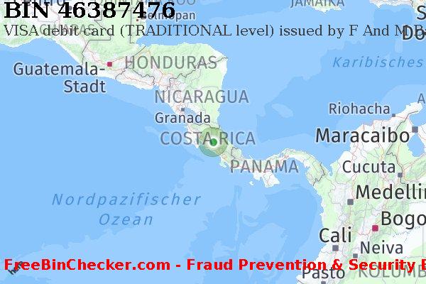 46387476 VISA debit Costa Rica CR BIN-Liste