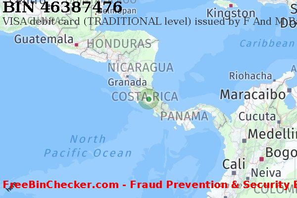 46387476 VISA debit Costa Rica CR BIN 목록