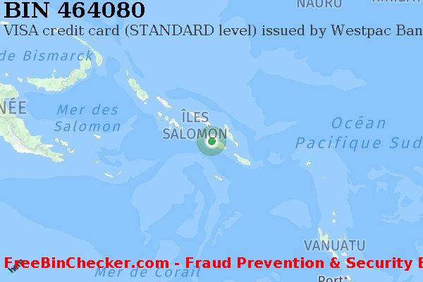 464080 VISA credit Solomon Islands SB BIN Liste 
