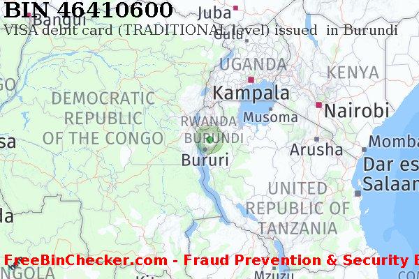 46410600 VISA debit Burundi BI BIN 목록