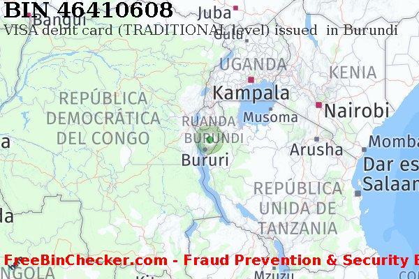 46410608 VISA debit Burundi BI Lista de BIN