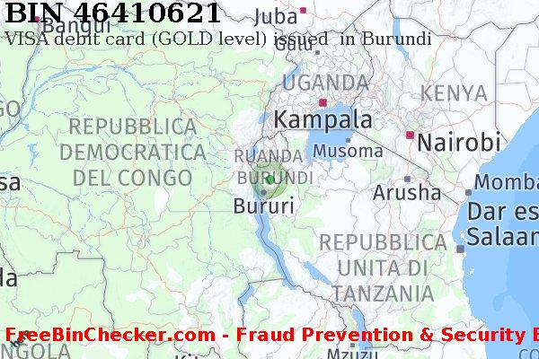 46410621 VISA debit Burundi BI Lista BIN