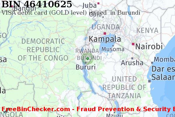 46410625 VISA debit Burundi BI BIN List