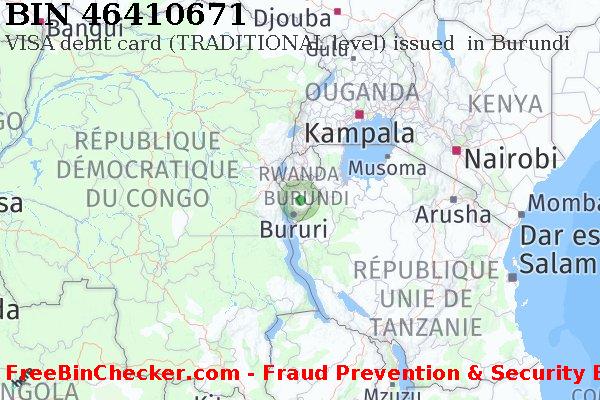 46410671 VISA debit Burundi BI BIN Liste 