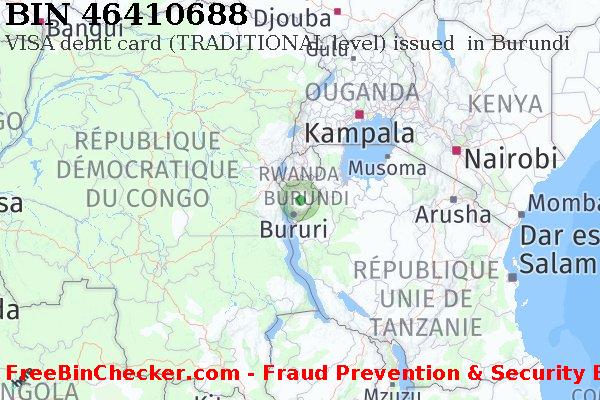 46410688 VISA debit Burundi BI BIN Liste 