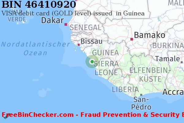 46410920 VISA debit Guinea GN BIN-Liste