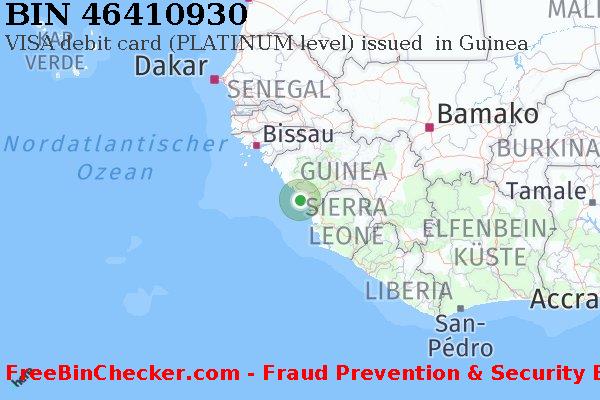 46410930 VISA debit Guinea GN BIN-Liste