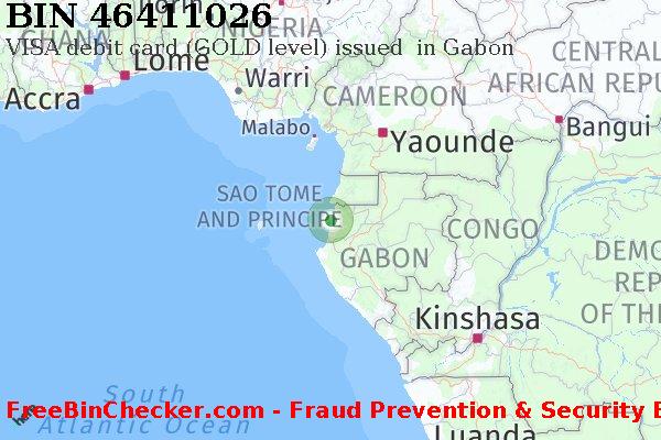 46411026 VISA debit Gabon GA BIN List