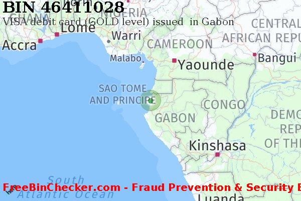 46411028 VISA debit Gabon GA BIN List