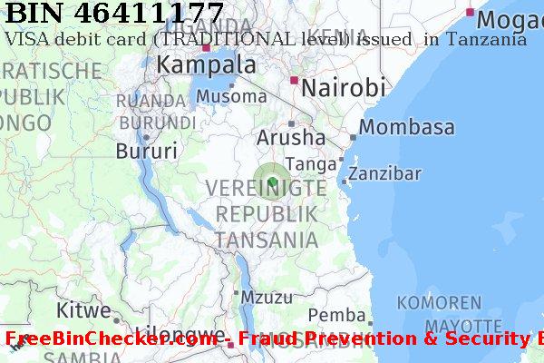 46411177 VISA debit Tanzania TZ BIN-Liste