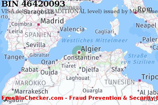 46420093 VISA debit Algeria DZ BIN-Liste
