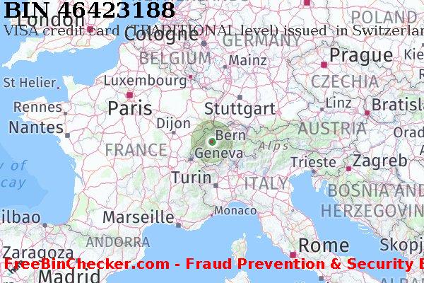 46423188 VISA credit Switzerland CH BIN List