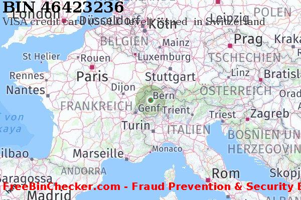 46423236 VISA credit Switzerland CH BIN-Liste