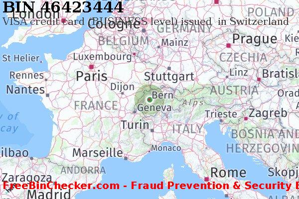 46423444 VISA credit Switzerland CH BIN List