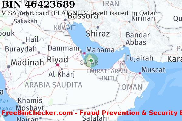 46423689 VISA debit Qatar QA Lista BIN