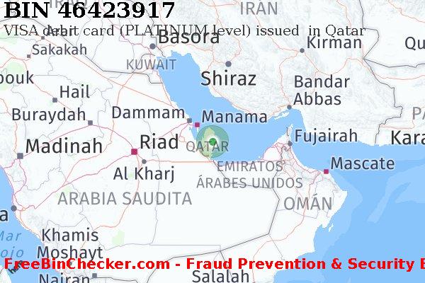 46423917 VISA debit Qatar QA Lista de BIN