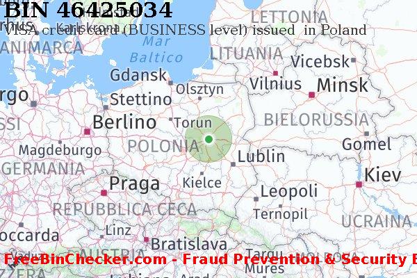 46425034 VISA credit Poland PL Lista BIN