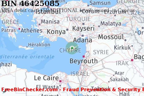 46425085 VISA debit Cyprus CY BIN Liste 