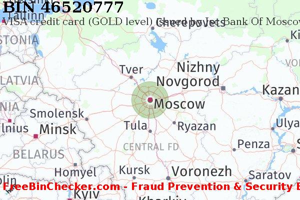 46520777 VISA credit Russian Federation RU BIN List