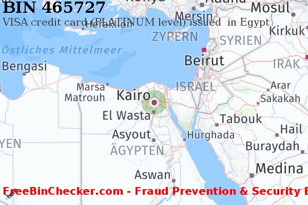 465727 VISA credit Egypt EG BIN-Liste
