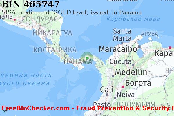 465747 VISA credit Panama PA Список БИН