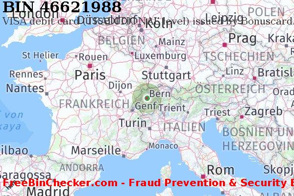 46621988 VISA debit Switzerland CH BIN-Liste