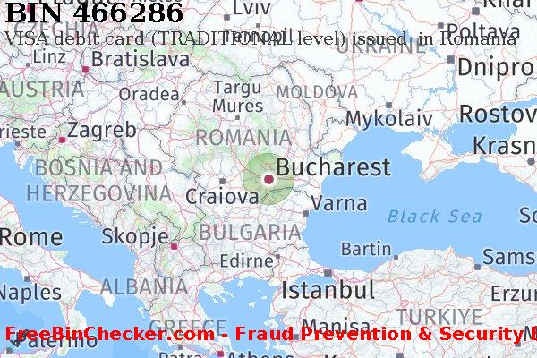 466286 VISA debit Romania RO BIN List