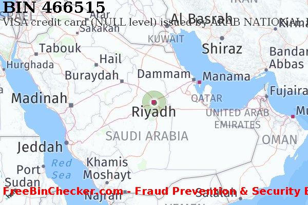 466515 VISA credit Saudi Arabia SA BIN List